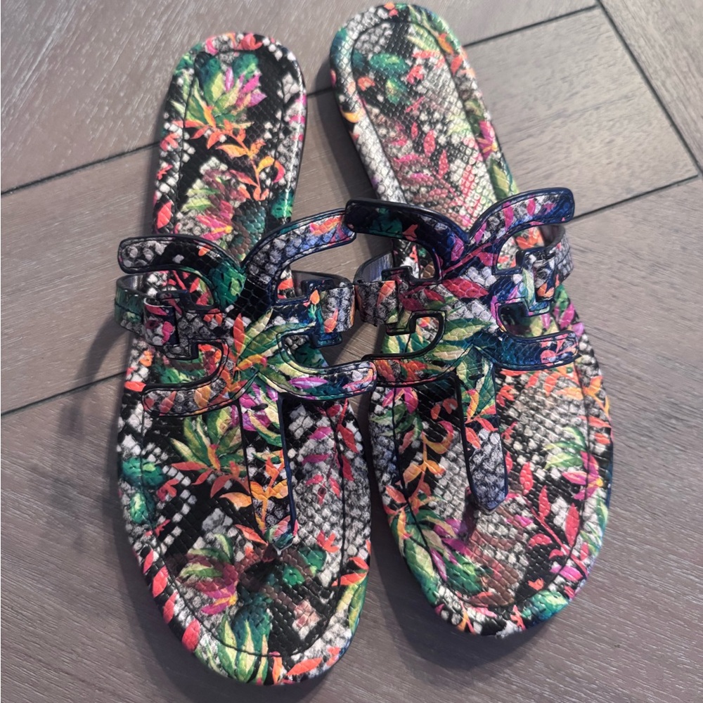 Sam Edelman Carter Sandals - Multicolor Floral Snake-Print - Picture 3 of 12